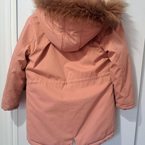 Energiers thick pink jacket with hood for 10 years old, 140 cm like new