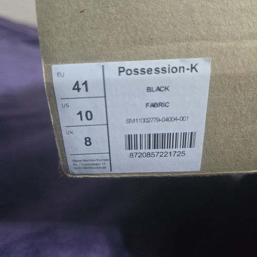 Steve Madden Possession-K sneakers size 41 new black