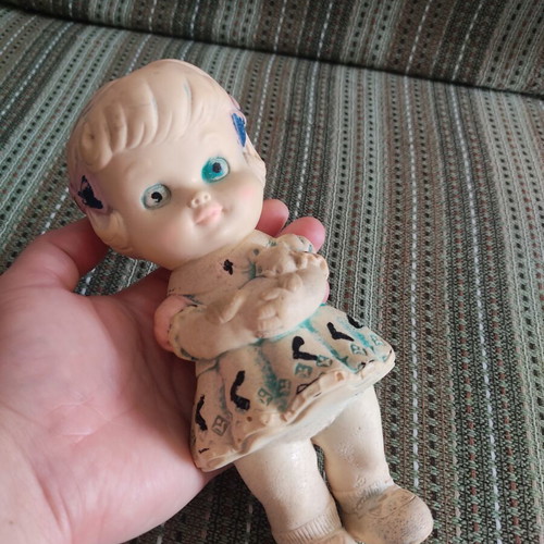 Vintage doll from the 1960s, German origin