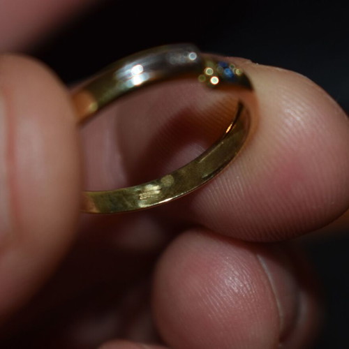 Gold (8K) ring used, golden