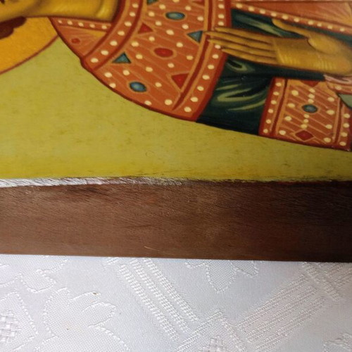 Saint Irene Handmade Icon on Genuine Wood Like New