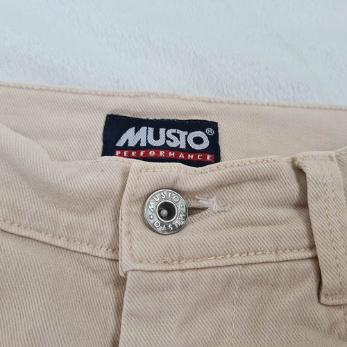 Musto men's pants used, size S/M W31 L31 beige cotton stretch