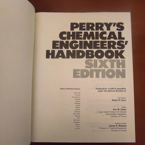 Perry's Chemical Engineers' Handbook like new, English