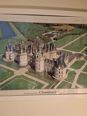Tableau Chateau de Chambord σαν καινούργιο, 56 × 75 εκ.