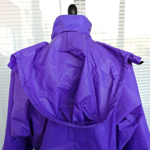 K-Way Mens Rain Jacket used, blue and purple, size M/L