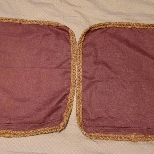 Set of 2 used pillowcases 45x45cm double-sided