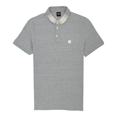 Hugo Boss men's polo shirt, grey, size L