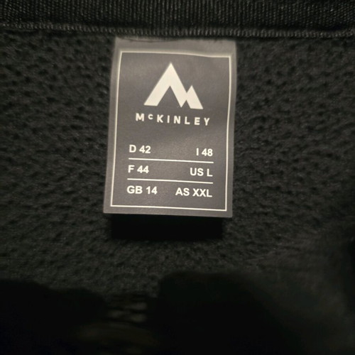 McKinley 2in1 waterproof jacket like new, black, size L