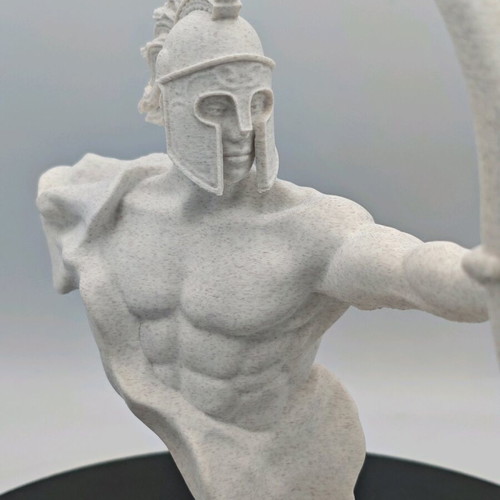 Spartan Archer Bust with Marble Effect, New
