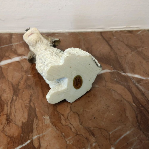 Decorative dog figurine like new, height 6.7 cm