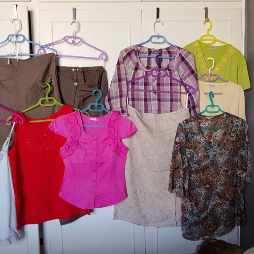 Women's clothing lot L/XL, multicolored, various brands