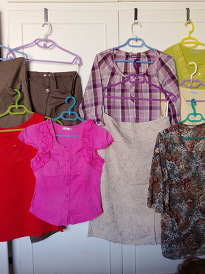 Women's clothing lot L/XL, multicolored, various brands