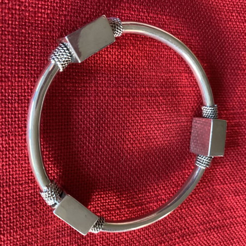 Sterling Silver 925 Handmade Bracelet new, boho style with charms