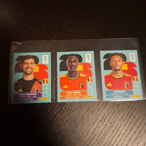 Belgium Players FIFA World Cup 2026 Stickers new
