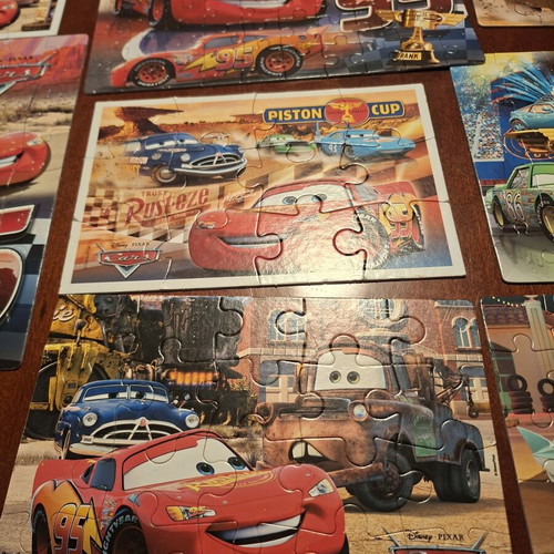 Disney Cars puzzle 10 in 1 used, 303 pieces