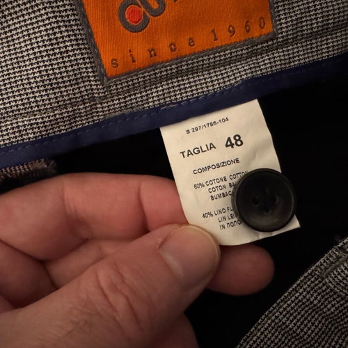 Dur men's summer pants like new, size 48, cotton and linen