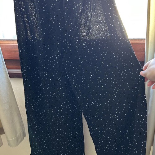 Pink Woman wide pants like new, black and white, size S