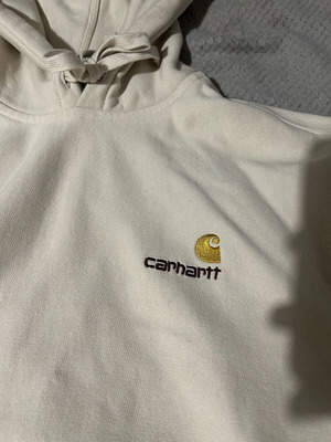 Carhartt hoodie sweatshirt ecru like new, size M