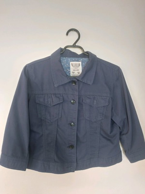 Κοντό πανωφόρι Stradivarius μεταχειρισμένο, μπλε, μέγεθος L