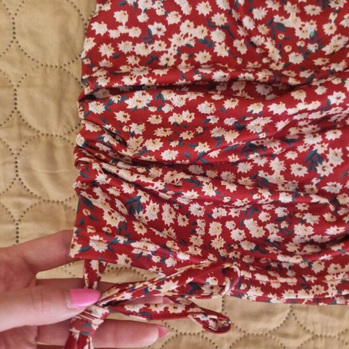 Mini dress like new, adjustable with ruching