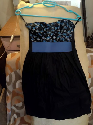 Tally Weijl Party Dress size S used with floral bust and black skirt