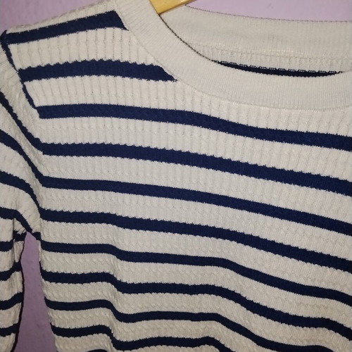 Acne Studios striped top like new, blue and white rib fabric