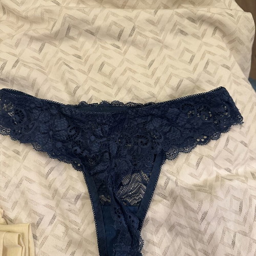 Lace underwear new, navy blue
