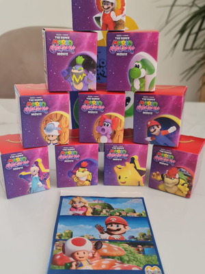 Παιχνίδια McDonald's Super Mario Galaxy Movie Happy Meal 10 τεμ νέα