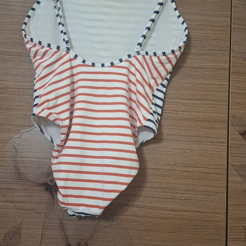 Pepe Jeans girls' one-piece swimsuit like new, colorful stripes