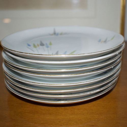 Eschenbach 6 collectible dessert plates made of German porcelain