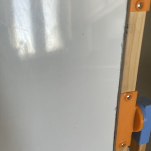 Double-sided magnetic and chalkboard with letters and numbers