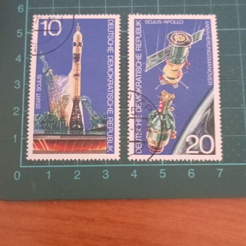 Germany DDR stamps 1975 space cooperation set like new