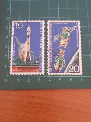 Germany DDR stamps 1975 space cooperation set like new