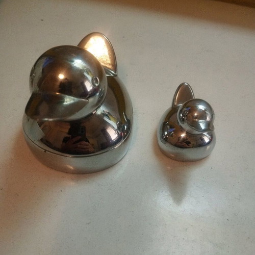 Umbra jewelry boxes used, silver duck set of 2