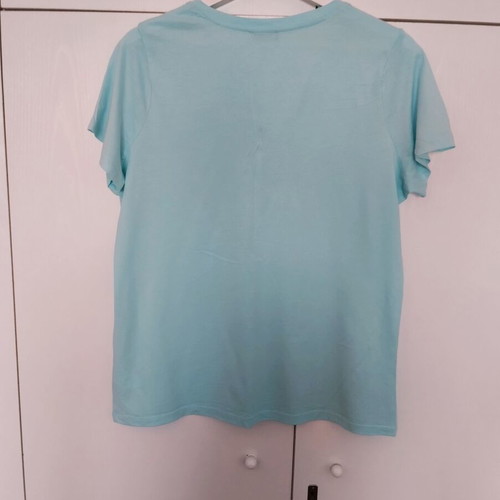 Talbots cotton blouse sea blue new, size Petites 1x