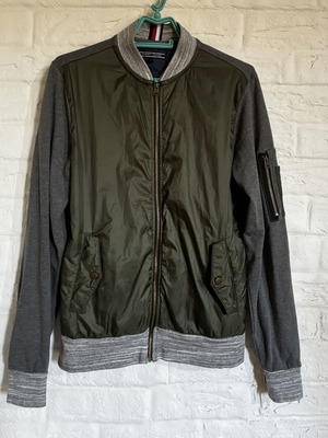 Tommy Hilfiger bomber jacket like new, gray, size S