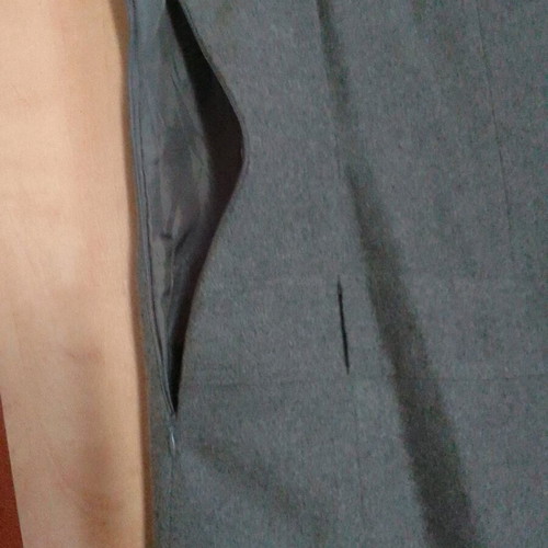 Cache cache wool gray mini dress No L like new