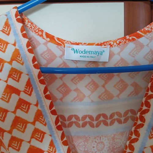 Long summer dress like new, orange, size M