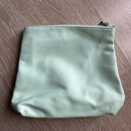 Mugler parfums small light green cosmetic pouch new