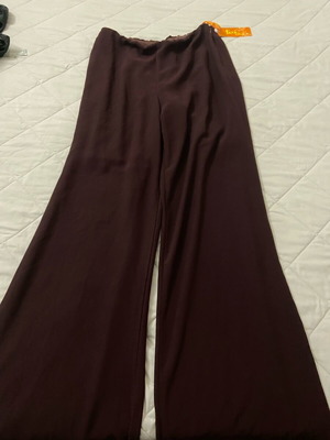 Women's pants new eggplant burgundy color brown and purple