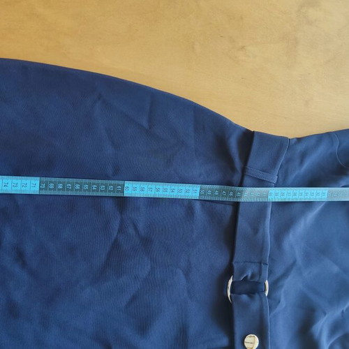 Navy mini dress with one shoulder and belt like new