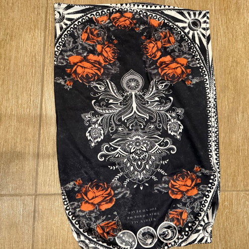 Peace And Chaos knee-length skirt, black and multicolor