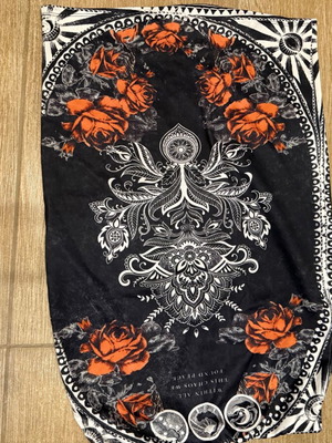 Peace And Chaos knee-length skirt, black and multicolor
