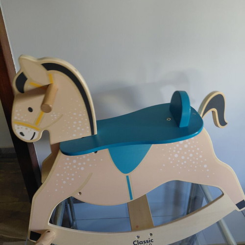 Wooden rocking horse like new, from 1 year old