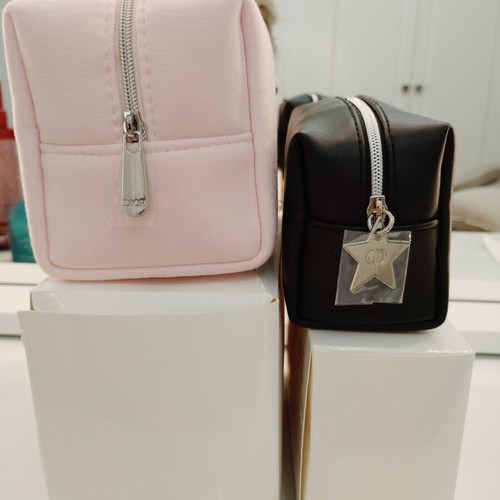 Dior Beauty cosmetic bags set of two new, pink and black