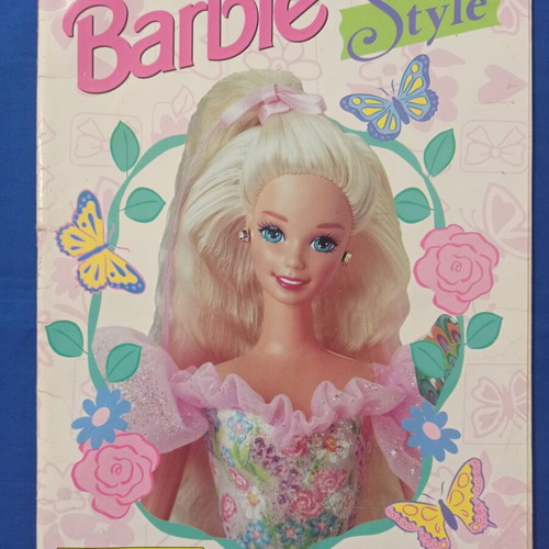 Panini Barbie Style 1995 album used with 65 stickers