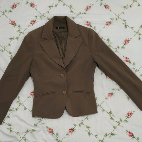 Hype brown open jacket like new, size S