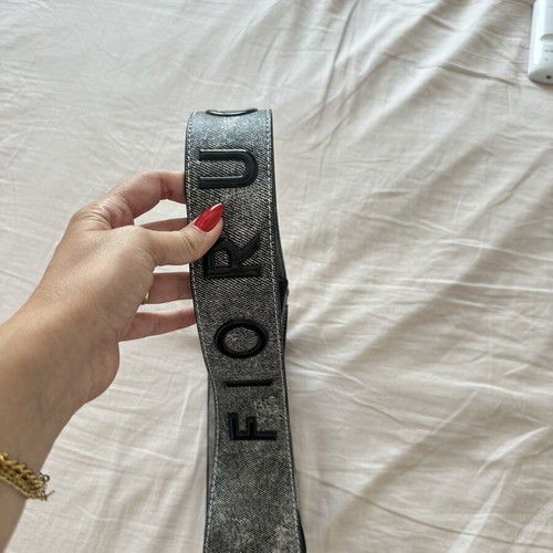 Fiorucci grey denim shoulder bag