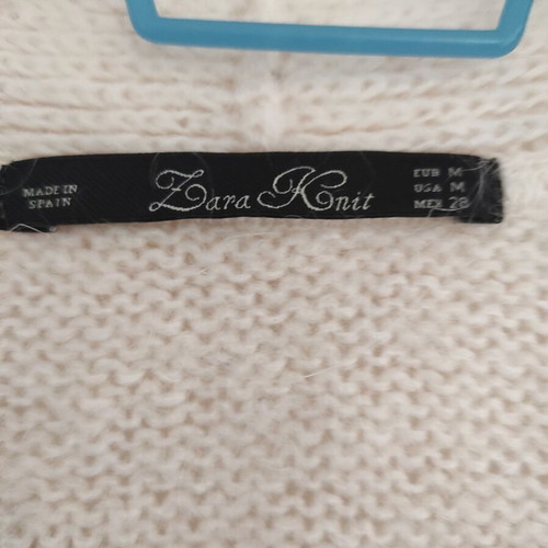 Zara women's knit cardigan medium like new, acrylic mohair wool