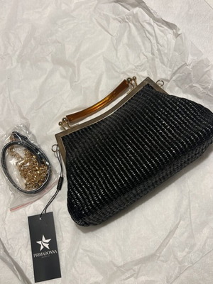 Crossbody bag new, black, clutch and handbag